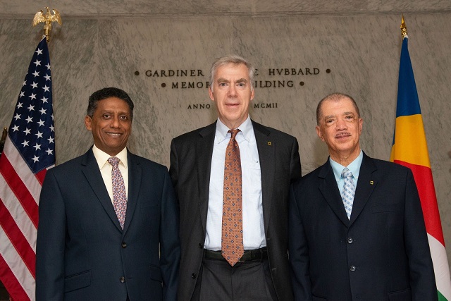 Feted in Washington, Presidents of Seychelles — Faure and Michel — honoured by National Geographic Society for planetary leadership