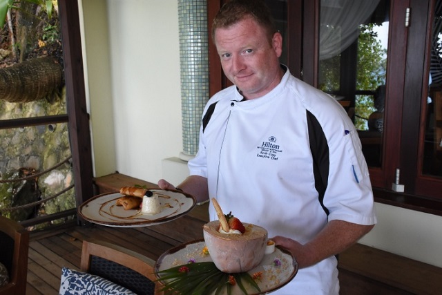 Food review: A chef loves Seychelles’ fresh produce; I love his coconut parfait