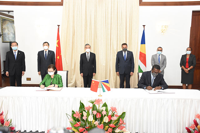 China donates $11 million to Seychelles, including for renewable energy projects