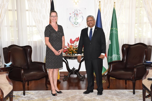 Renewable energy high on agenda as envoys from Portugal, Germany meet with Seychelles’ president