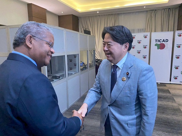 Seychelles’ President holds talks with Japanese Foreign Minister at TICAD 8