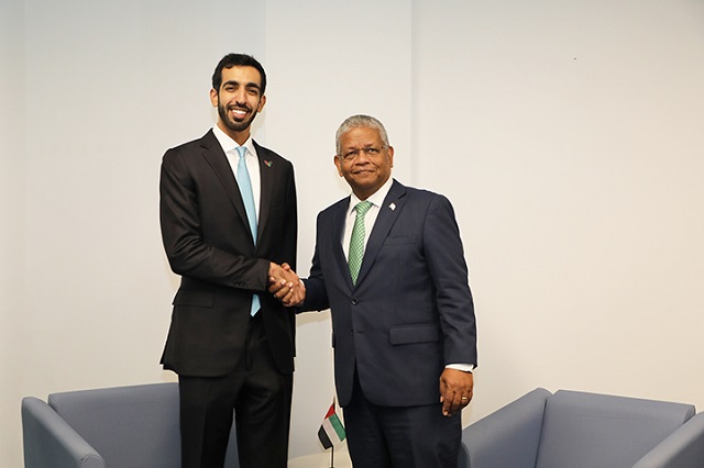 Seychelles’ President holds talks with UN Secretary-General and UAE Minister of State