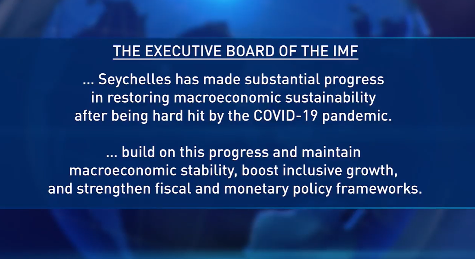Fon moneter enternasyonal IMF in aprouv de fasilite finansman pou sesel