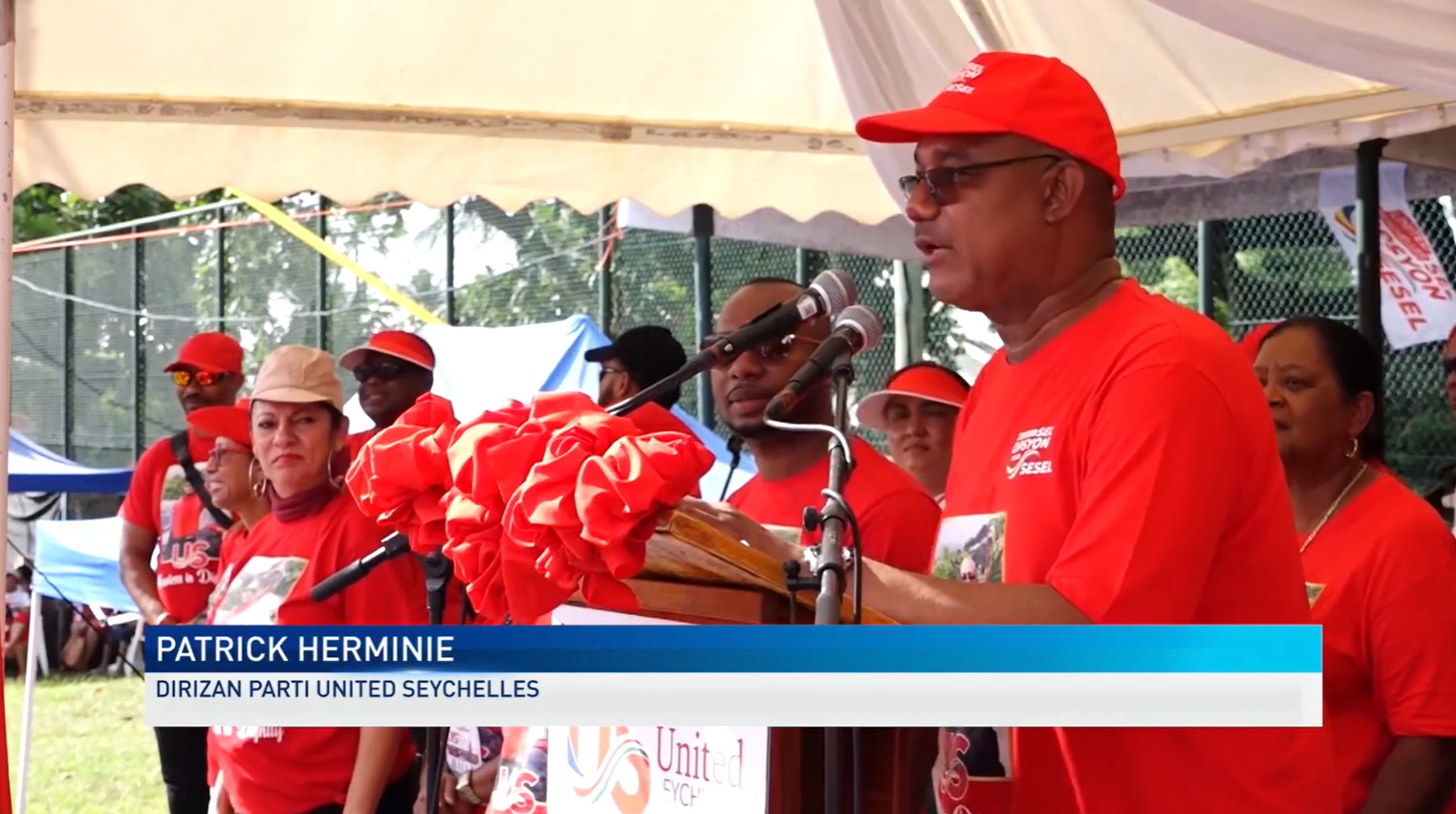 Parti United Seychelles in fer son rally