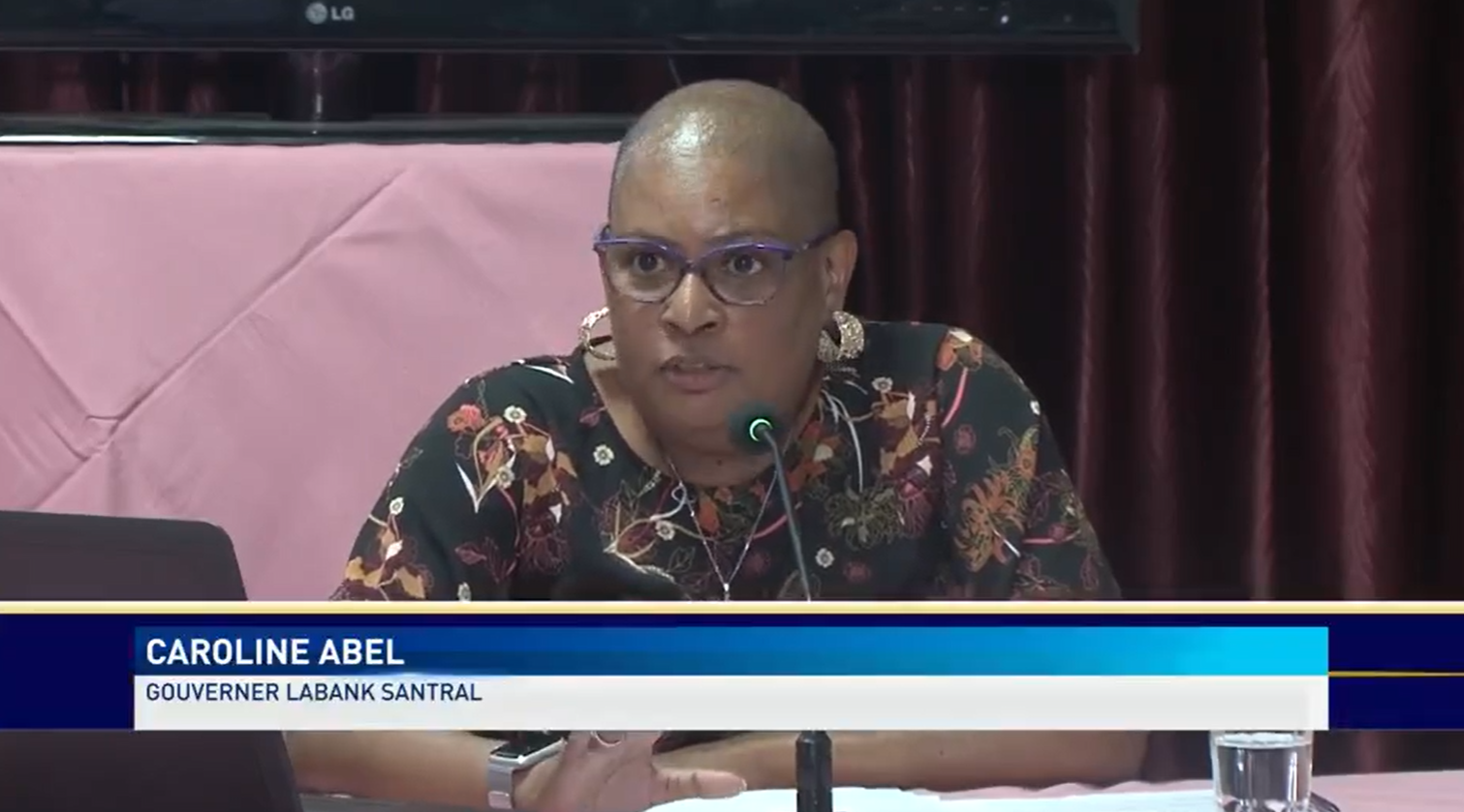 Gouverner Labank Santral Caroline Abel, in anonse ki i pou nepli gouverner sa labank