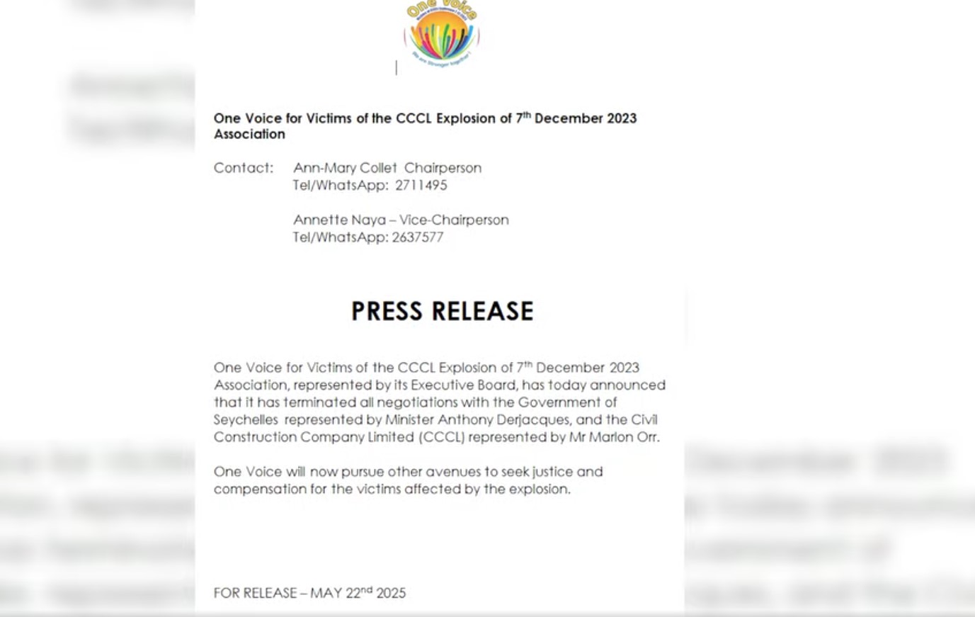 One Voice konferans lapres One Voice konferans lapres