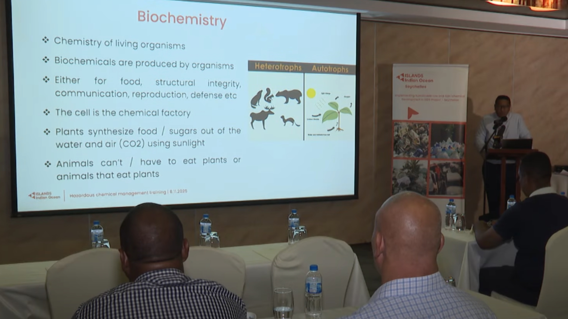 Departmann Lanvironnman an partenarya avek Progranm Devlopman Nasyon Zini (UNDP) in organiz en formasyon ki konsantre lo tretman kemikal danzere