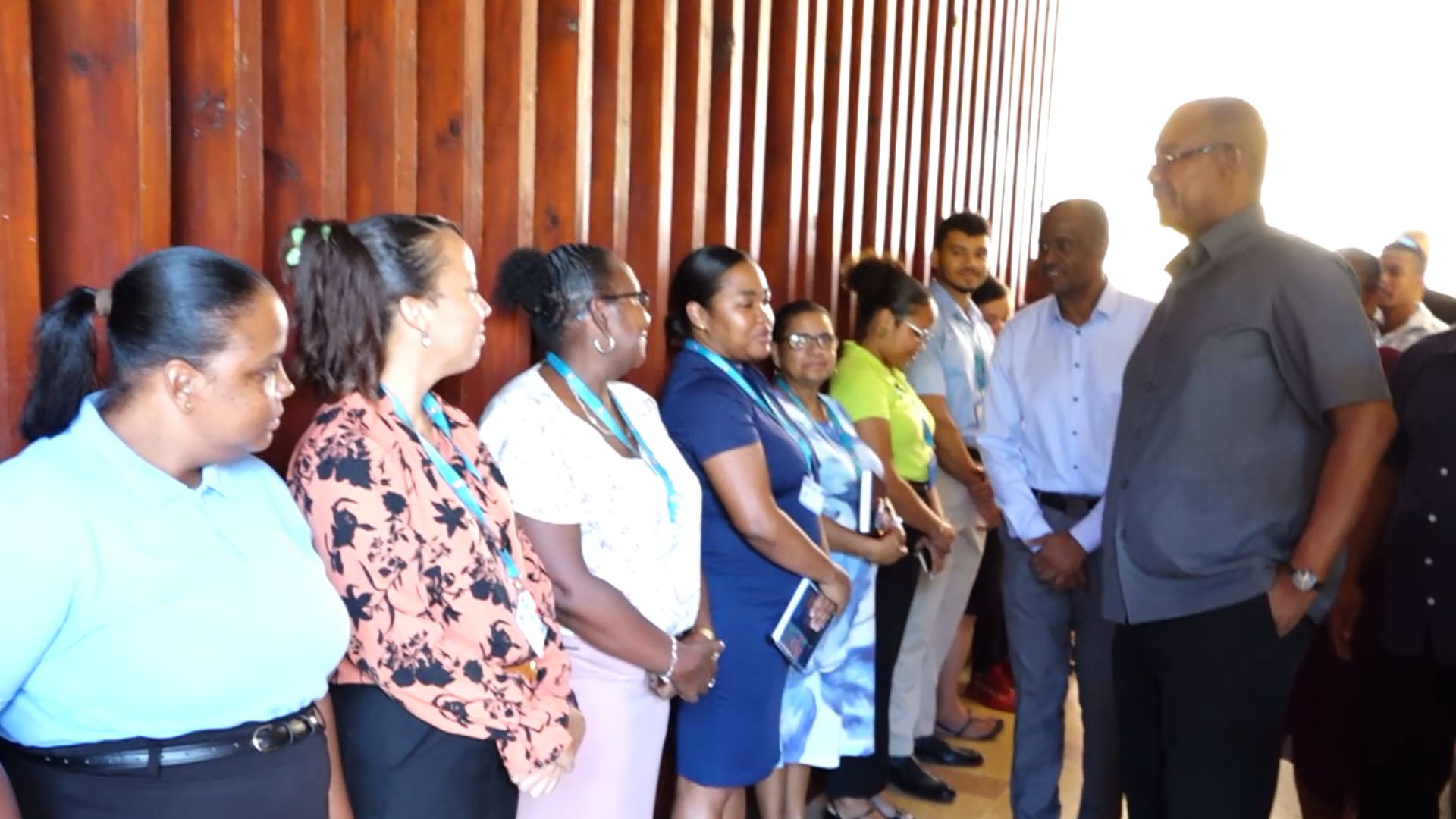 Prezidan Patrick Herminie in vizit Liniversite Sesel