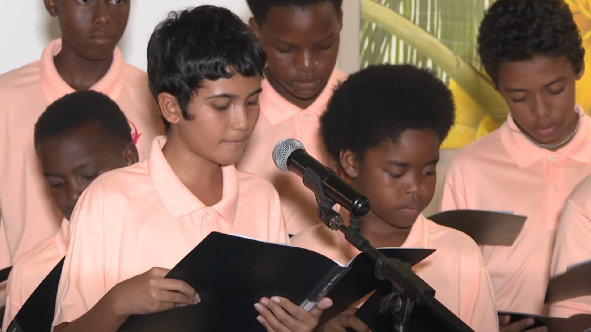 Lekol Anse Royale i aprezan annan en lakoral apele  ‘Boy’s Harmony Choir’.