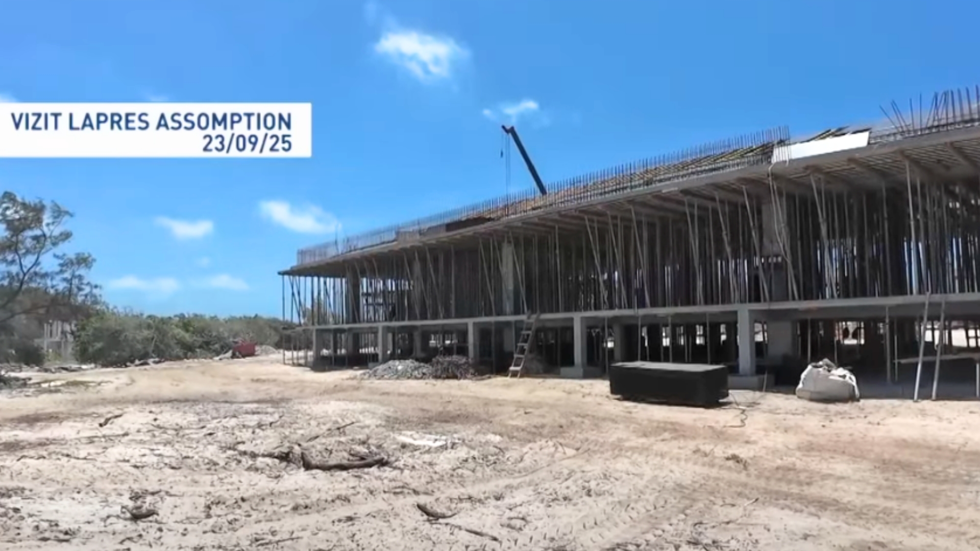 Tyermenn Task Force i dir ki napa travay ki’n rekomanse lo sa proze lotel lo zil Assomption.