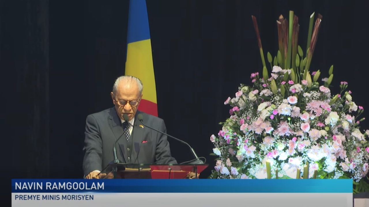 Premye minis Morisyen Navin Ramgoolam in felisit prezidan Patrick Herminie