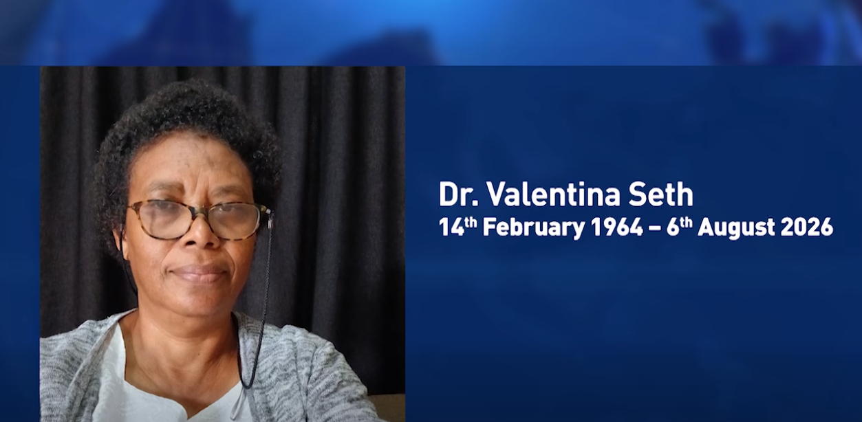 Sesel in perdi enn son profesyonnel lasante. Sa I Dokter Valentina Seth ki ti en spesyalis zanfan.